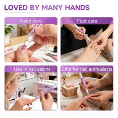 2 Pcs 2-in-1 Cuticle Oil Pusher Pen – 2026 New Ceramic Pen,No Purple