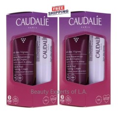 2 DUO Caudalie Thé des Vignes Hand & Nail Repairing Cream 30ml + Lip Stick 4.5g