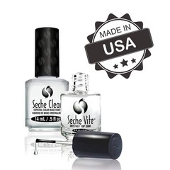 Seche Clear Vite, Base Coat and Top for 0.5 Fl Oz (Pack of 2),
