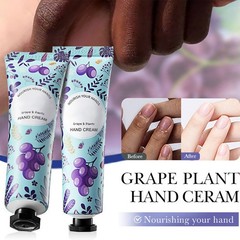 Set Of 5 Hand Cream Softening Restoration Grape Scented Nourishing Hand Lotion