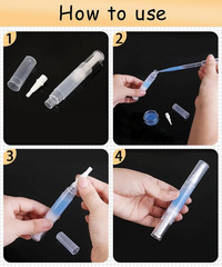 6 Pcs 3Ml Empty Cuticle Oil Pen with 4 Pcs Transfer Pipettes – Transparent Nail