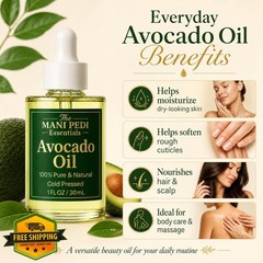 The Mani Pedi Essentials 1oz Avocado Oil Carrier Oil