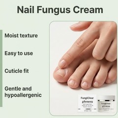 Natural Formula with Tea Tree Oil FungiClear Phrena Nail & Toenail Care Cream,