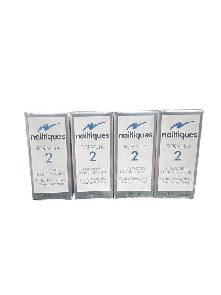 4 pcs -Nailtiques FORMULA # 2 New In Box 1/4 oz / 7 ml