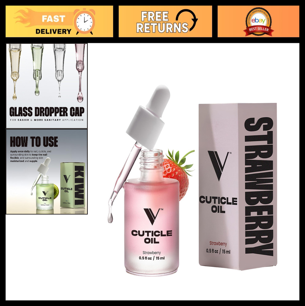 Natural Cuticle Oil for Nails – Moisturizing Nail & Cuticle Treatment, Softens &