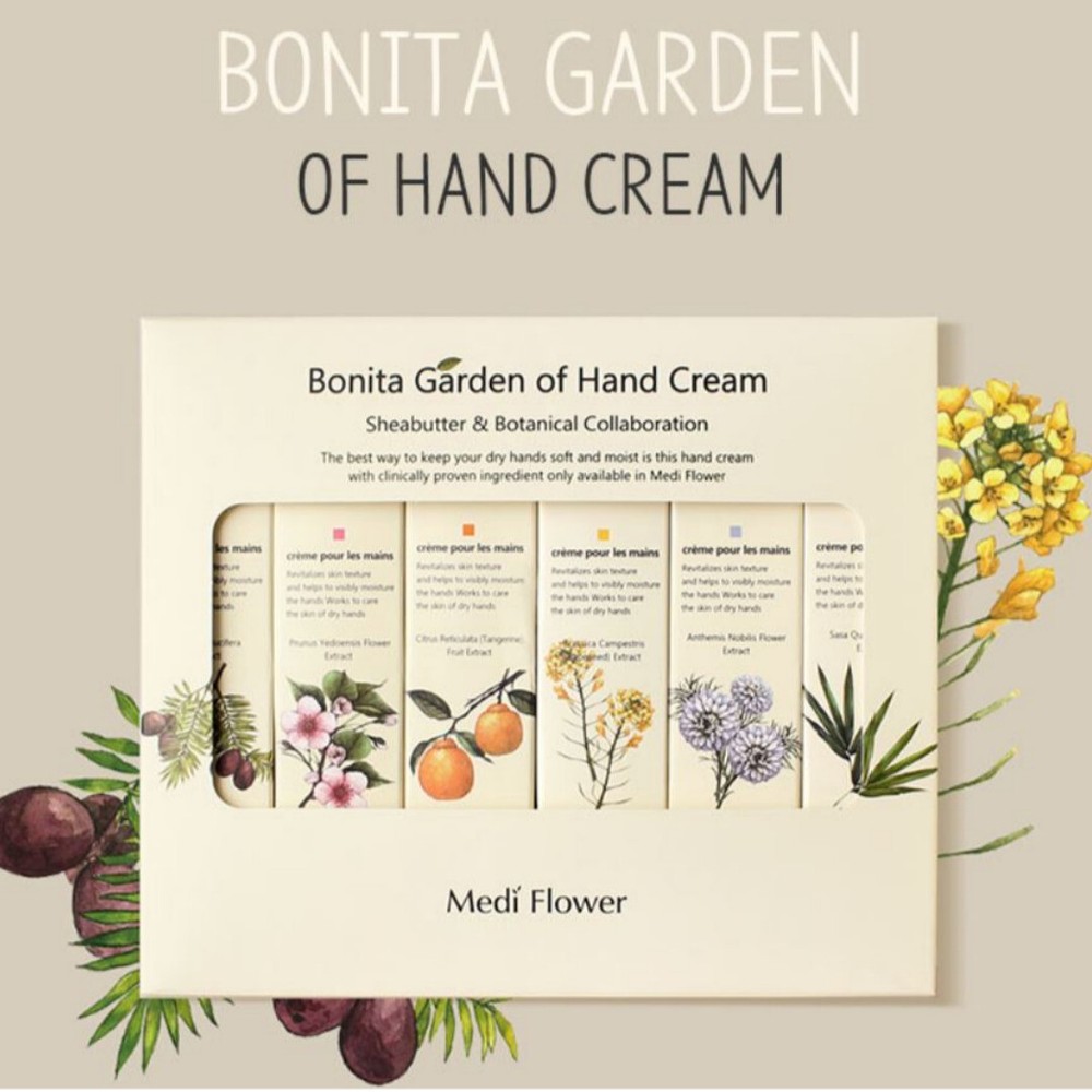 Bonita Garden of Hand Cream Shea butter & Botanical Collaboration 6 PCS x 75ml