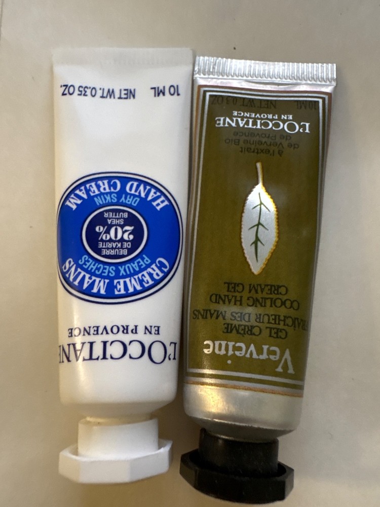 L’Occitane Shea and Verbena Hand Cream 10ml each