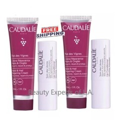 2 DUO Caudalie Thé des Vignes Hand & Nail Repairing Cream 30ml + Lip Stick 4.5g