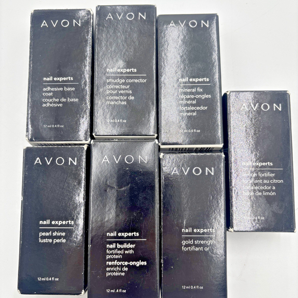 7 Vintage Avon Nail Experts Nail Care Lot:
