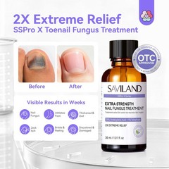 SAVILAND Toenail Fungus Treatment Extra Strength: 1 Fl Oz (Pack of 1), clear