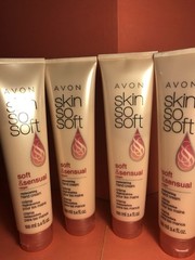Lot Of 4 Avon Skin So Soft Soft and Sensual Replenishing Hand Cream + Argan