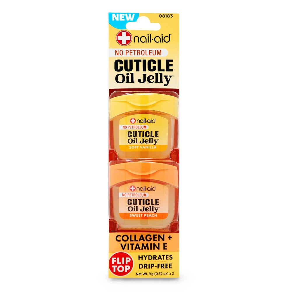 Nail-Aid Cuticle Oil Jelly, Press-On Friendly 0.64 Ounce (Pack of 1), Clear