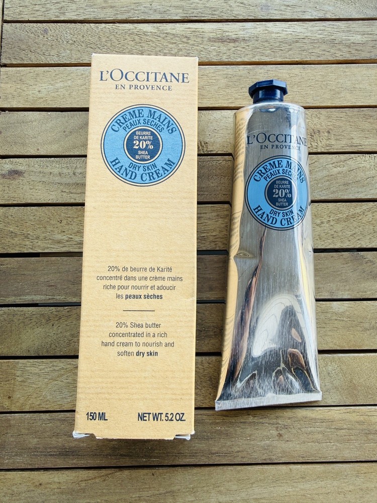 L’Occitane 20% Shea Butter Hand Cream for Dry Skin – 5.2 oz – New in Box- Dented