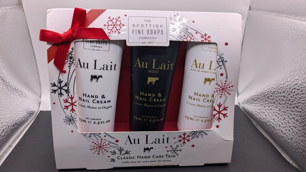 Scottish Fine Soaps Company Classic Hand Care Trio w Organic Milk+Shea Butter 3