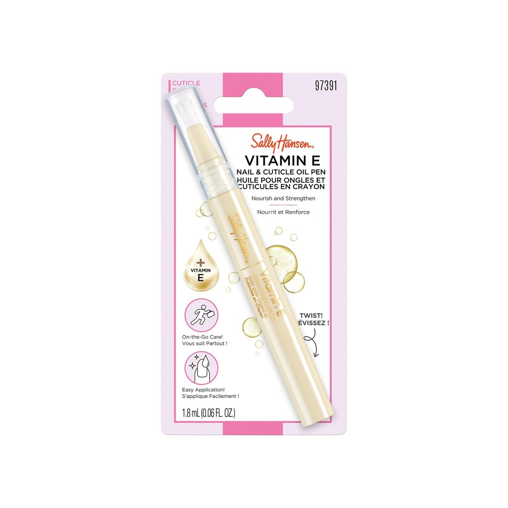 Sally Hansen Vitamin E Nail & Cuticle 0.06 Fl Oz (Pack of 1), Oil Pen