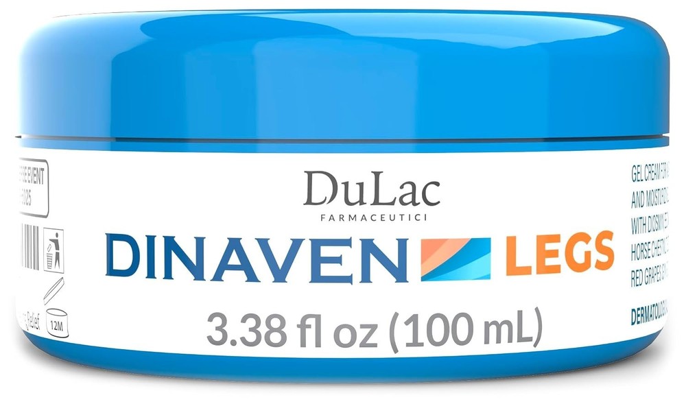Dulac, Dinaven Legs Gel Cream, Cooling & Refreshing, with Diosmin & Menthol, Hor