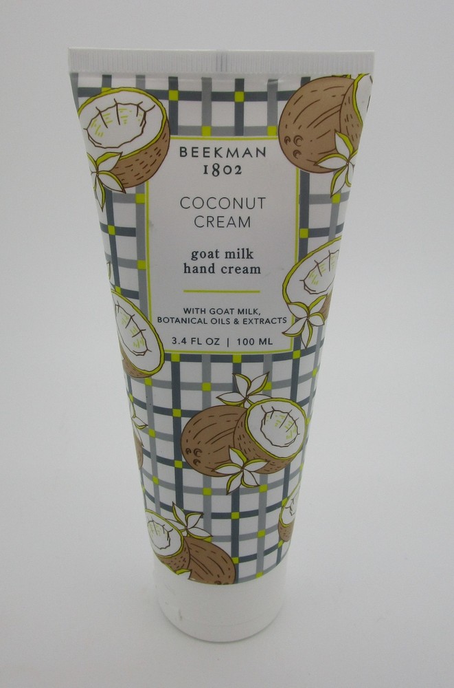 COCONUT CREAM Beekman 1802 Goat Milk Hand Cream 3.4 oz