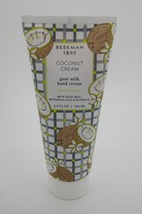 COCONUT CREAM Beekman 1802 Goat Milk Hand Cream 3.4 oz