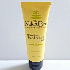 The Naked Bee Citron and Honey Natural Hand & Body Lotion 2.25 oz Tube Organic