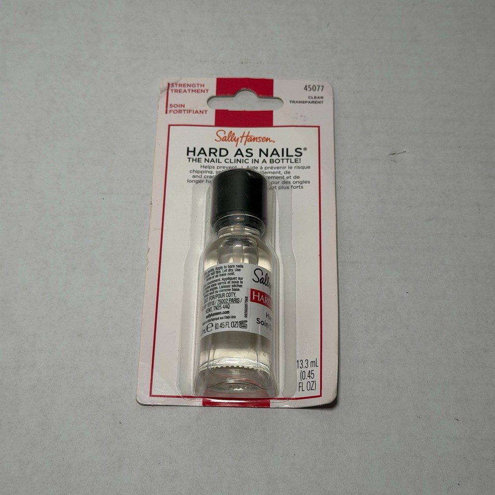 Sally Hansen Clear 45077 Hard As Nails Hardener 0.45oz | Strengthening Treatment