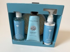 Crabtree & Evelyn LaSource 4 piece Gift Set Body Wash~Lotion~Loofah~Hand Therapy