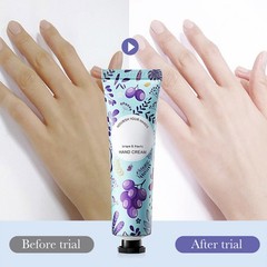 Set Of 5 Hand Cream Softening Restoration Grape Scented Nourishing Hand Lotion