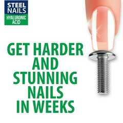 Uñas De Acero, Steel Nails Hardener with Hyaluronic Acid 0.4oz Base Coat