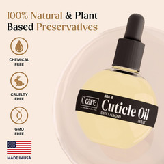 Sweet Almond Cuticle Oil for Nails – Repairs Cuticles Overnight – Moisturizes…