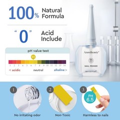 AZUREBEAUTY 18ml Nail 0.6 Fl Oz (Pack of 2), Dehydrator & Primer