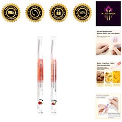 Essential Nail Cuticle Oils – 2 Pack with Rose & Cherry, Strengthening Formula