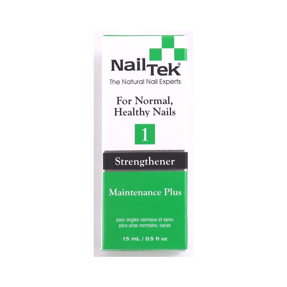 Nail Tek Maintenance Plus 1 (55805) Nail Strengthener & Repair Treatment, 0.5 oz