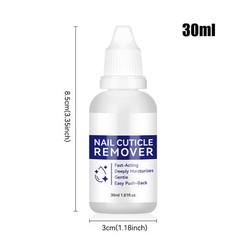Hydrating Cuticle Remover for Dry Manicures, 30ml with Professional Tools