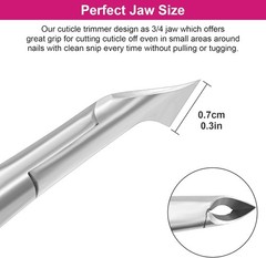 Cuticle Trimmer, 3/4 Jaw Extremely Cuticle Nippers,