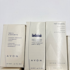 Vintage Avon Nail Experts Nail Care Lot: tough enough, anti-aging treatment
