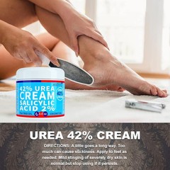 ASDToTio Urea Cream 42% – Premium Foot 4 Ounce (Pack of 1), white