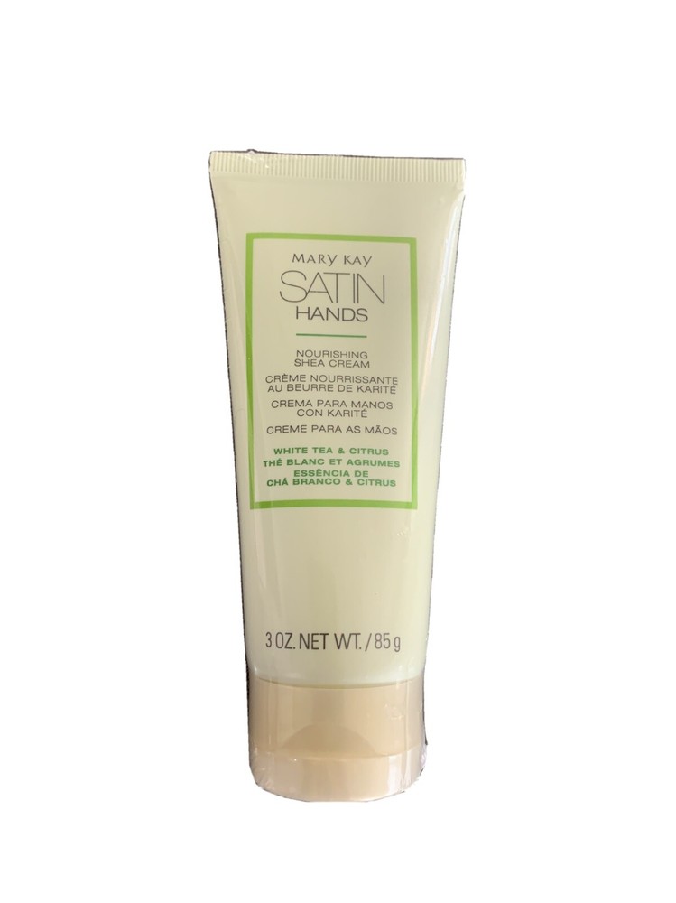 Mary Kay Satin Hands Nourishing Shea Cream White Tea and Citrus. 3oz. NEW!