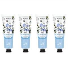 Deoproce Perfumed Hand Cream Soft Cotton Blue 50g*4Pcs – FREE SHIPPING