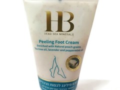 💥H&B Peeling FOOT CREAM & Natural Peach Grains, Dead Sea Minerals 150ml 5.07.oz