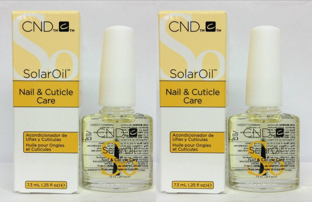 2 X CND Solar Oil 0.25 oz/7.3ml- Nail & Cuticle Conditioner – SALE SALE!!!!!
