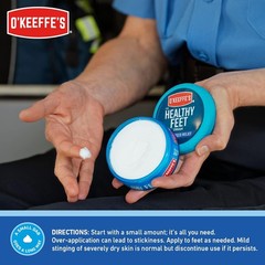 O’Keeffe’s for Healthy Feet Foot Cream; 3.2 Ounce (Pack of 3), Blue