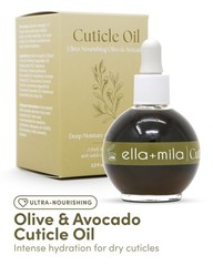 ella+mila Nail Cuticle Oil with Olive & Avocado – Deep &