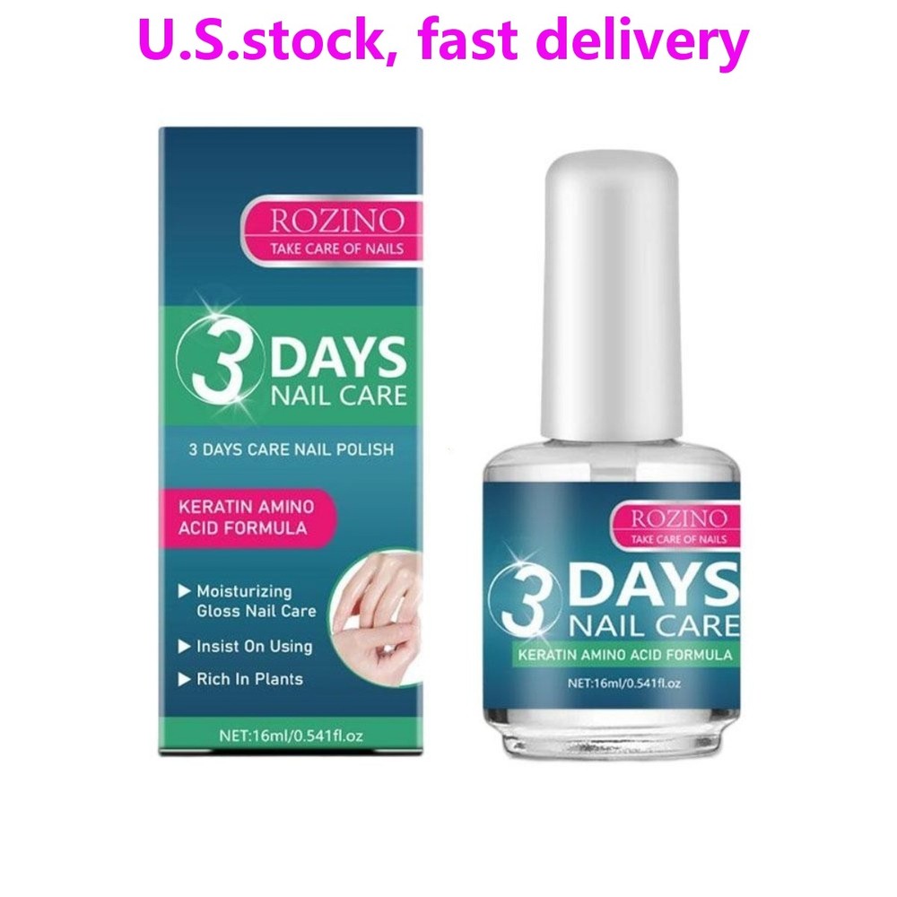 ROZINO 3 Days Nail Care–Keratin Amino Acid Formula for Stronger,Healthier Nails