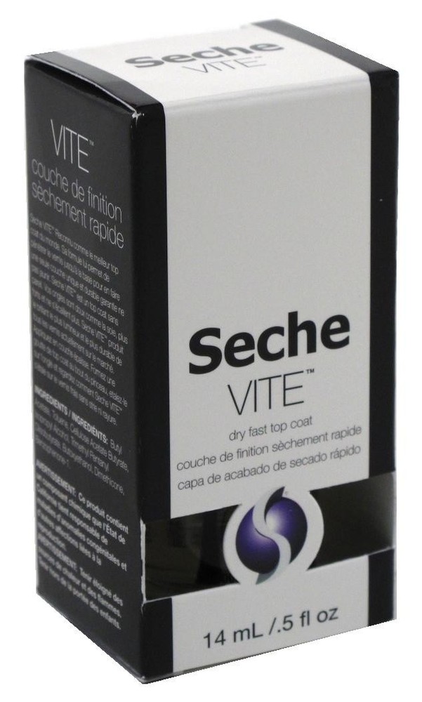 Seche Vite Dry Fast Top Coat Boxed 0.5 Ounce