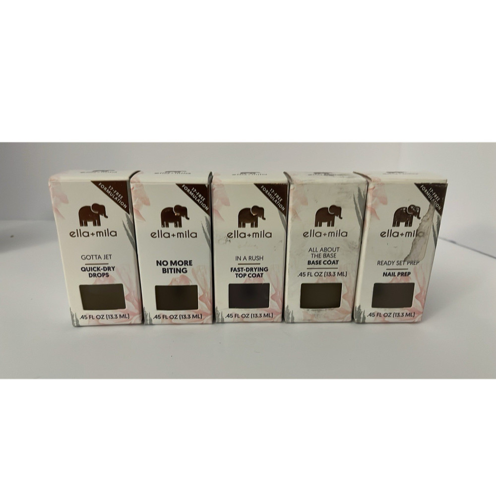 ella+mila Nail Strengthener Liquid 0.45 fl oz (13.3 ml) Set