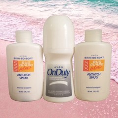 Avon On Duty ORIGINAL Roll-On Deodorant + Skin-So-Soft Anti-Itch Refill Sprays
