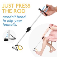 24″Foldable Long Handle Toenail Clippers W/Magnifier, hardly bending over