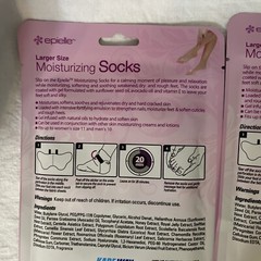 3-pk Epielle Moisturizing Socks Sunflower Seed Oil Avocado Oil Vitamin E