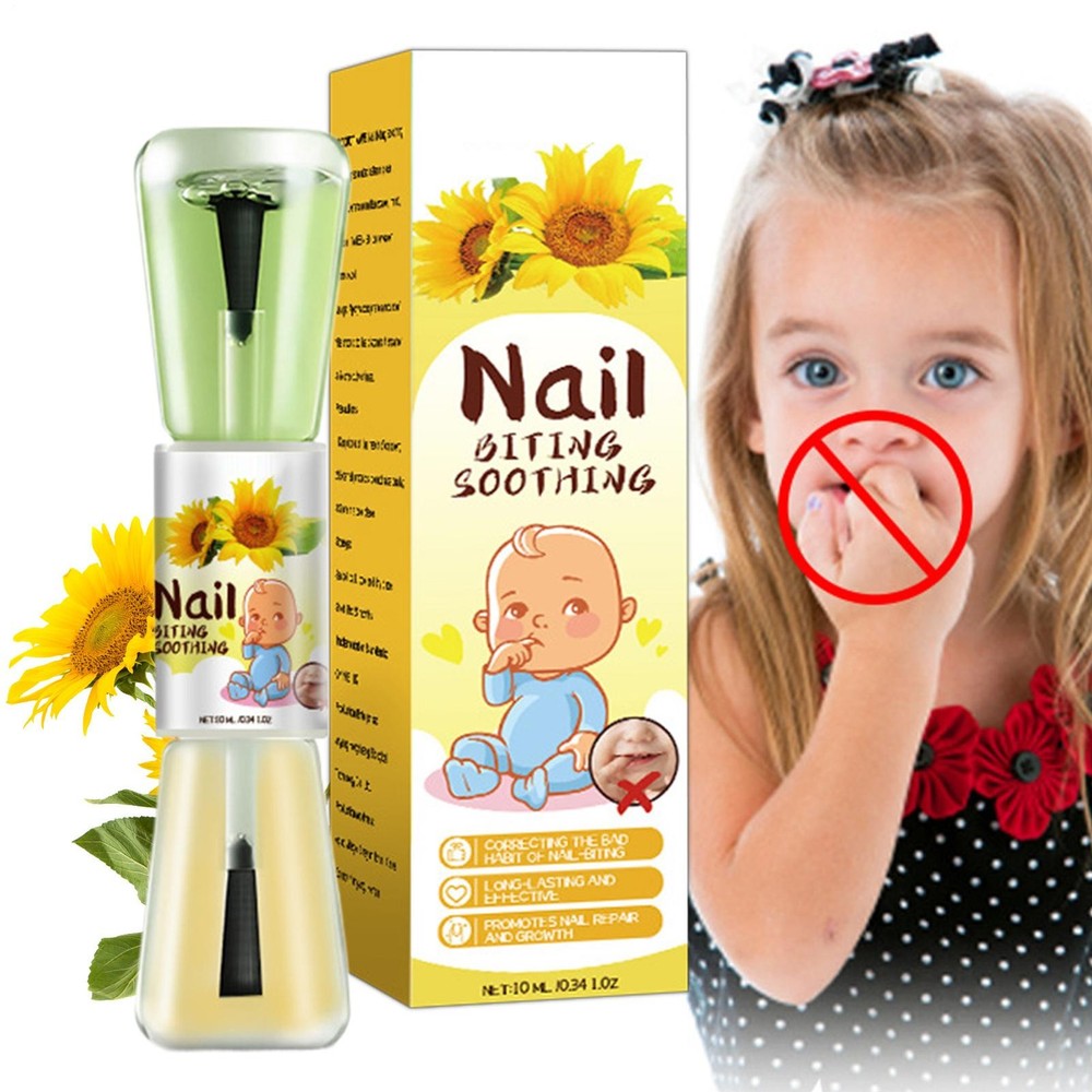10ml Nail Biting Prevention Polish 2 in 1 Nail Bite Stopper Stop Nail Biting