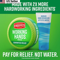 O’Keeffe’s Working Hands Hand Cream for Extreme 3 Ounce(1 Pack), White