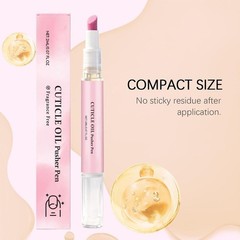 Nail Care Pen , Cuticle Oil Pusher Pen Remover for Dry & Damaged Nails 2ml*1pcs